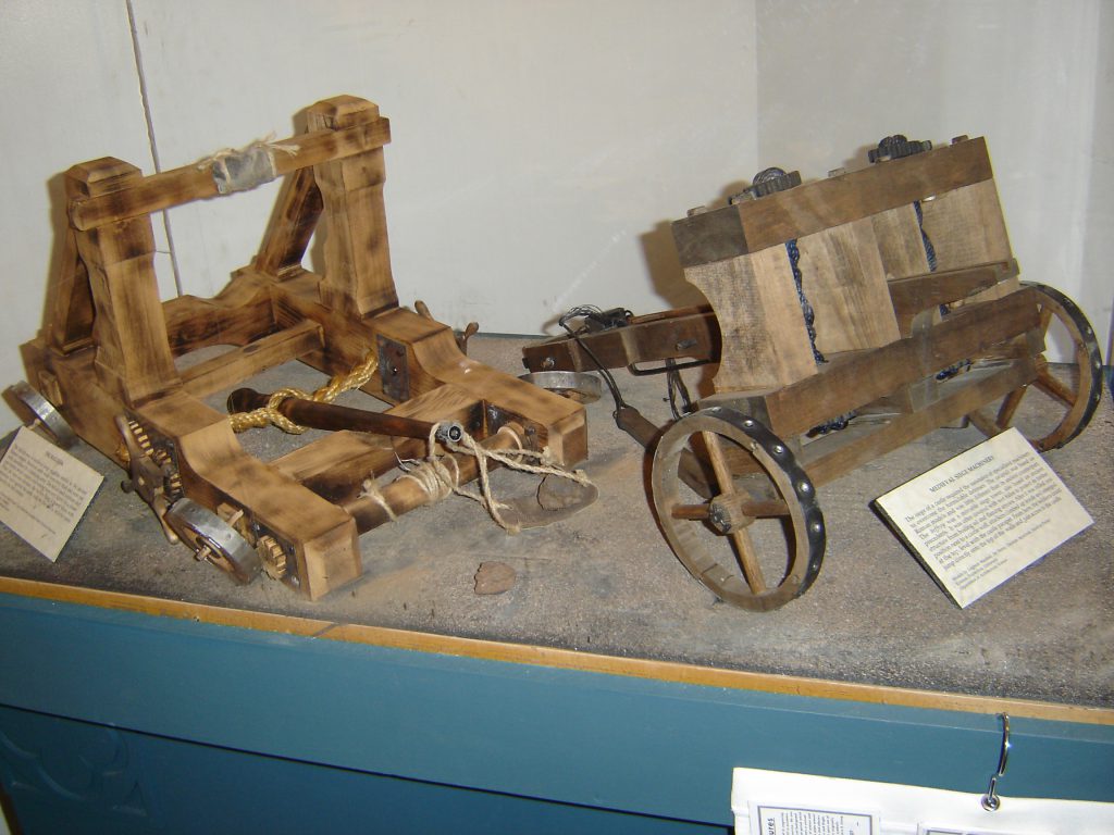 trebuchet model and wagon